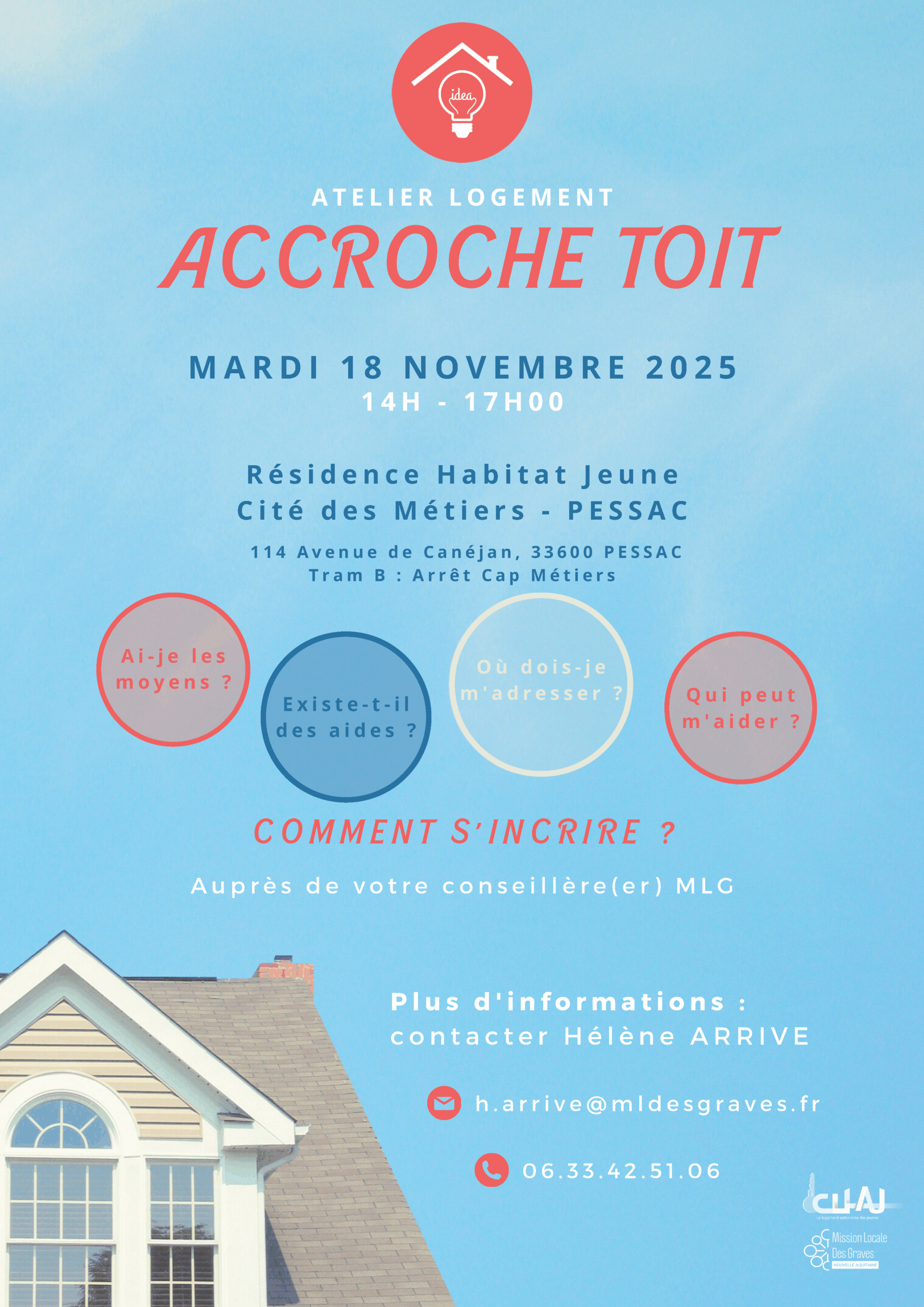 Atelier Logement “Accroche Toit” à Pessac