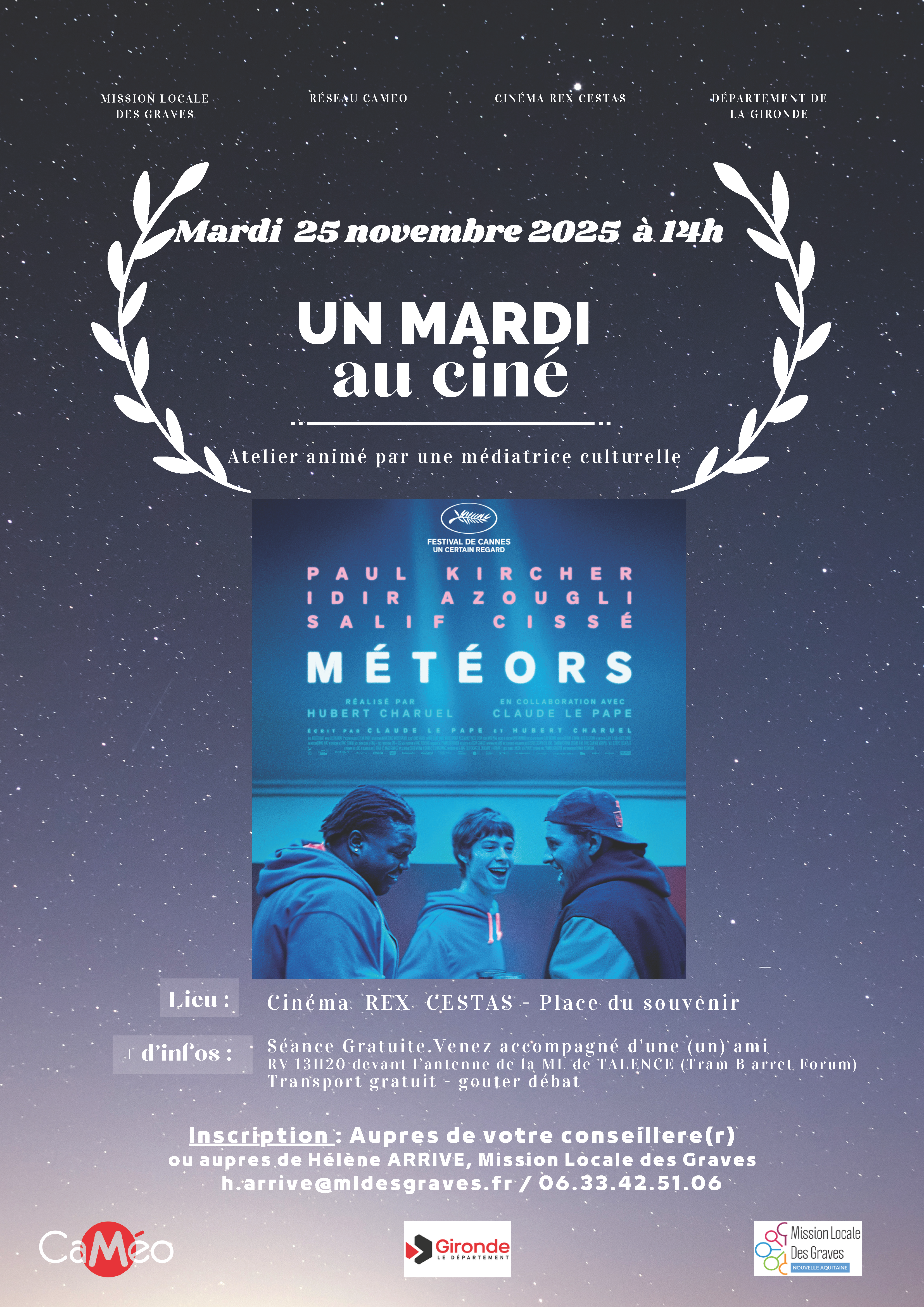 Un Mardi au Ciné – Projection & Débat à Cestas