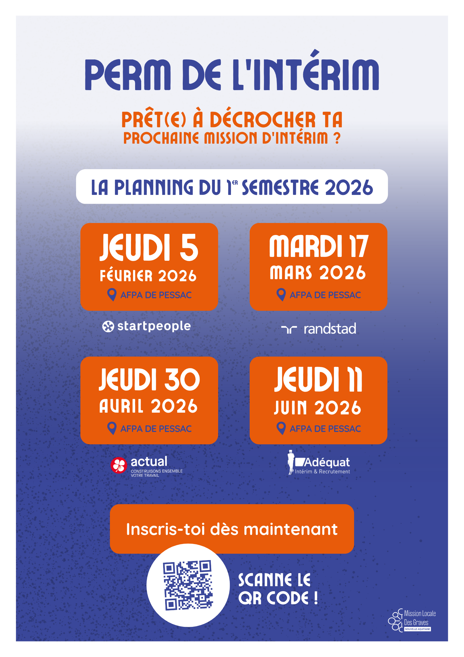 Perm de l’intérim 2026 : 4 dates pour décrocher ta prochaine mission