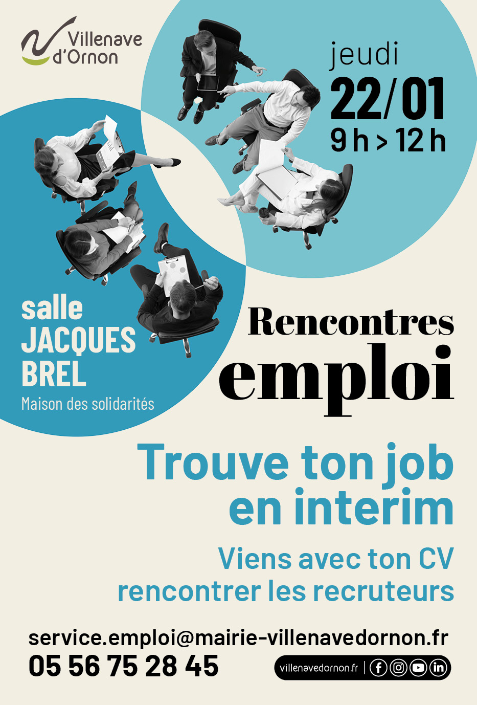 Rencontres emploi à Villenave d’Ornon : trouvez votre job en intérim