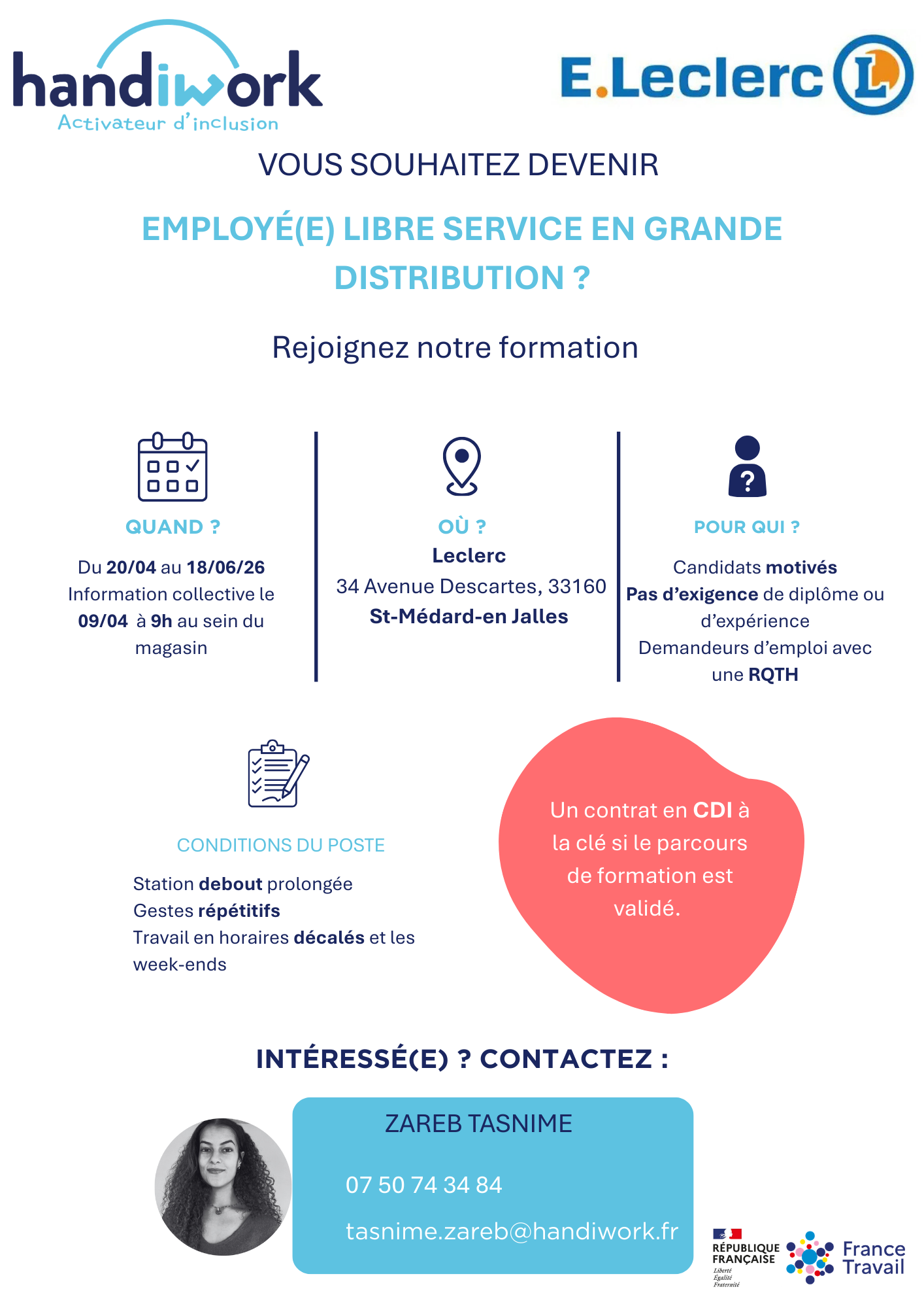 Formation Employé(e) Libre-Service en Grande Distribution