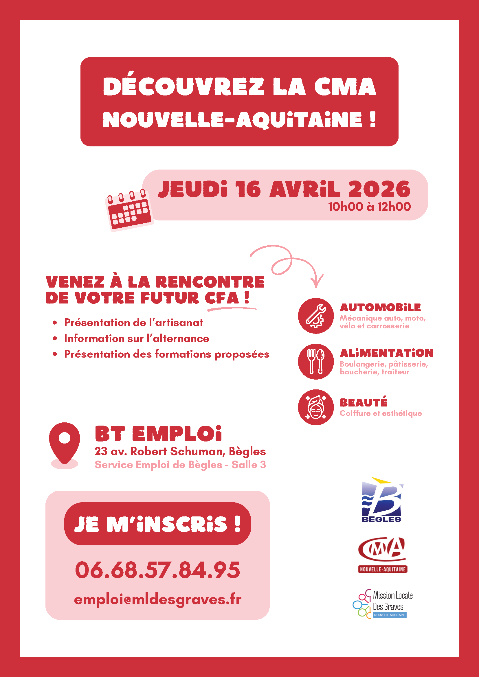 Découvrez la CMA Nouvelle-Aquitaine